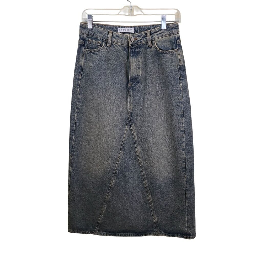 Denim Co Vintage Denim Jean Maxi Skirt Trending Autumnal All Season Size 4